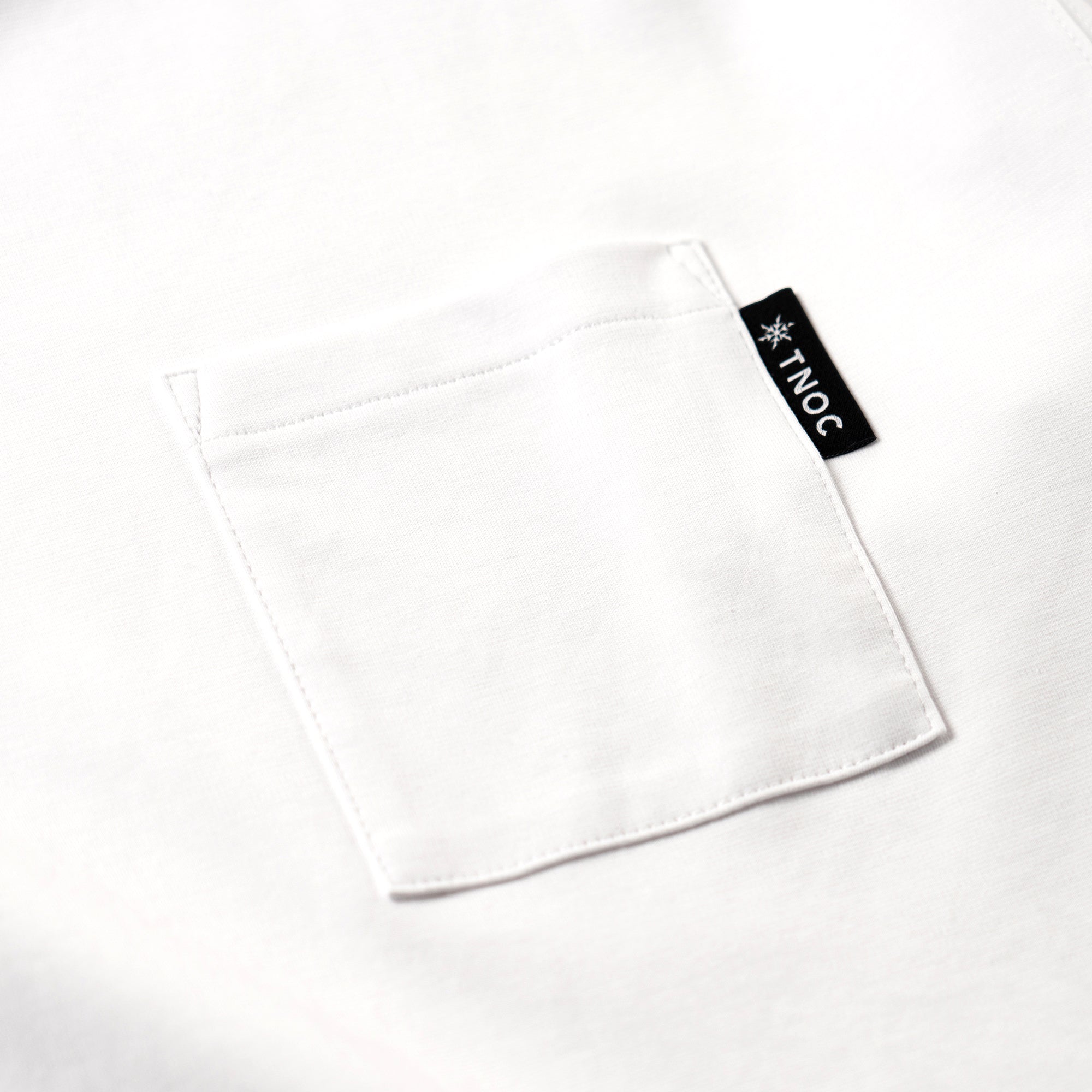 TNOC THE TEE LONG SLEEVE PONTE / WHITE POCKET