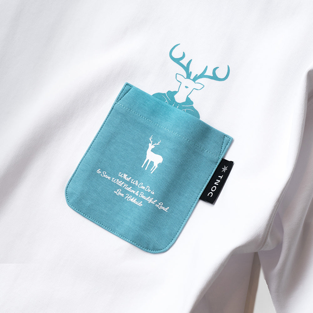 TNOC THE TEE PONTE NORTHERN CONTINENT R-POCKET SNOW WHITE