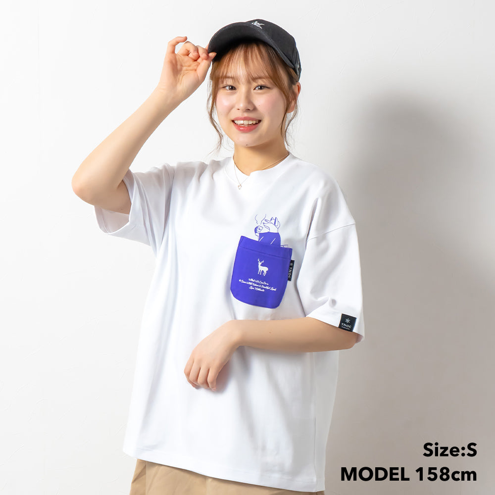 TNOC THE TEE PONTE NORTHERN CONTINENT R-POCKET SNOW WHITE