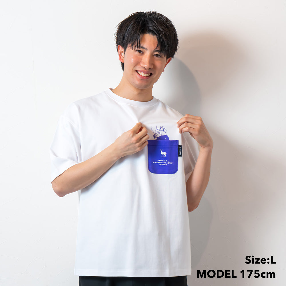 TNOC THE TEE PONTE NORTHERN CONTINENT R-POCKET SNOW WHITE