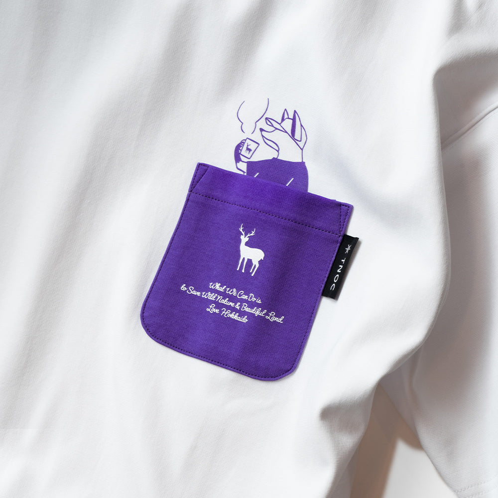 TNOC THE TEE PONTE NORTHERN CONTINENT R-POCKET SNOW WHITE