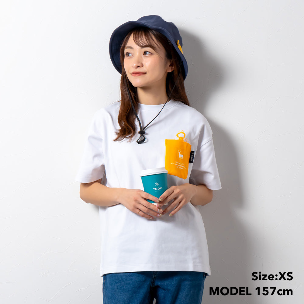 TNOC THE TEE PONTE NORTHERN CONTINENT R-POCKET SNOW WHITE