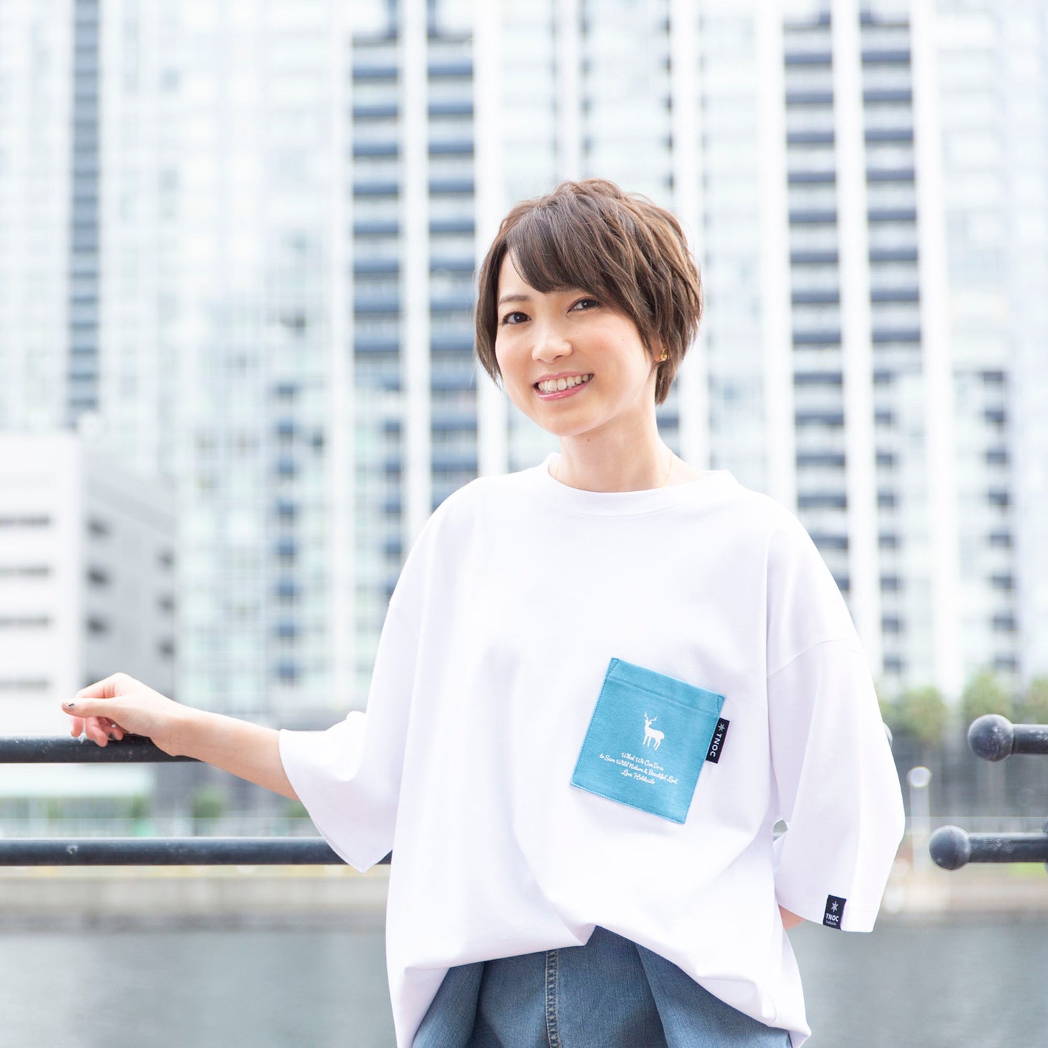 TNOC THE TEE PONTE / SKY BLUE POCKET