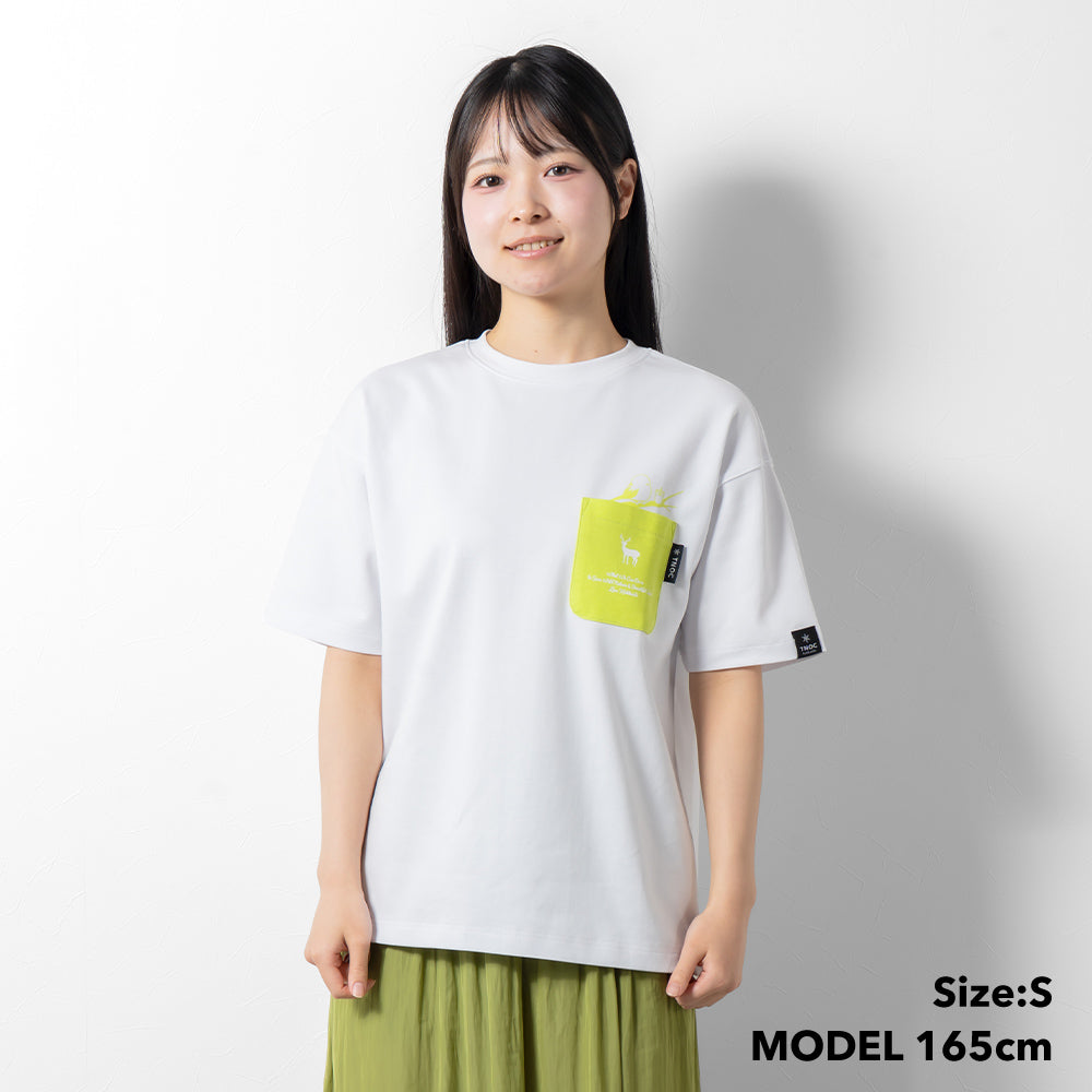 TNOC THE TEE PONTE NORTHERN CONTINENT R-POCKET SNOW WHITE