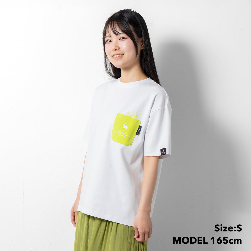 TNOC THE TEE PONTE NORTHERN CONTINENT R-POCKET SNOW WHITE