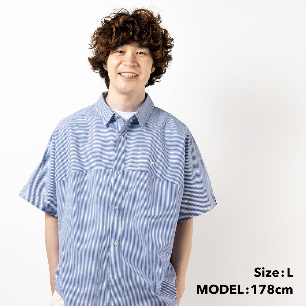 TNOC THE SHIRT BIG SHAPE SHORT SLEEVE STRIPE