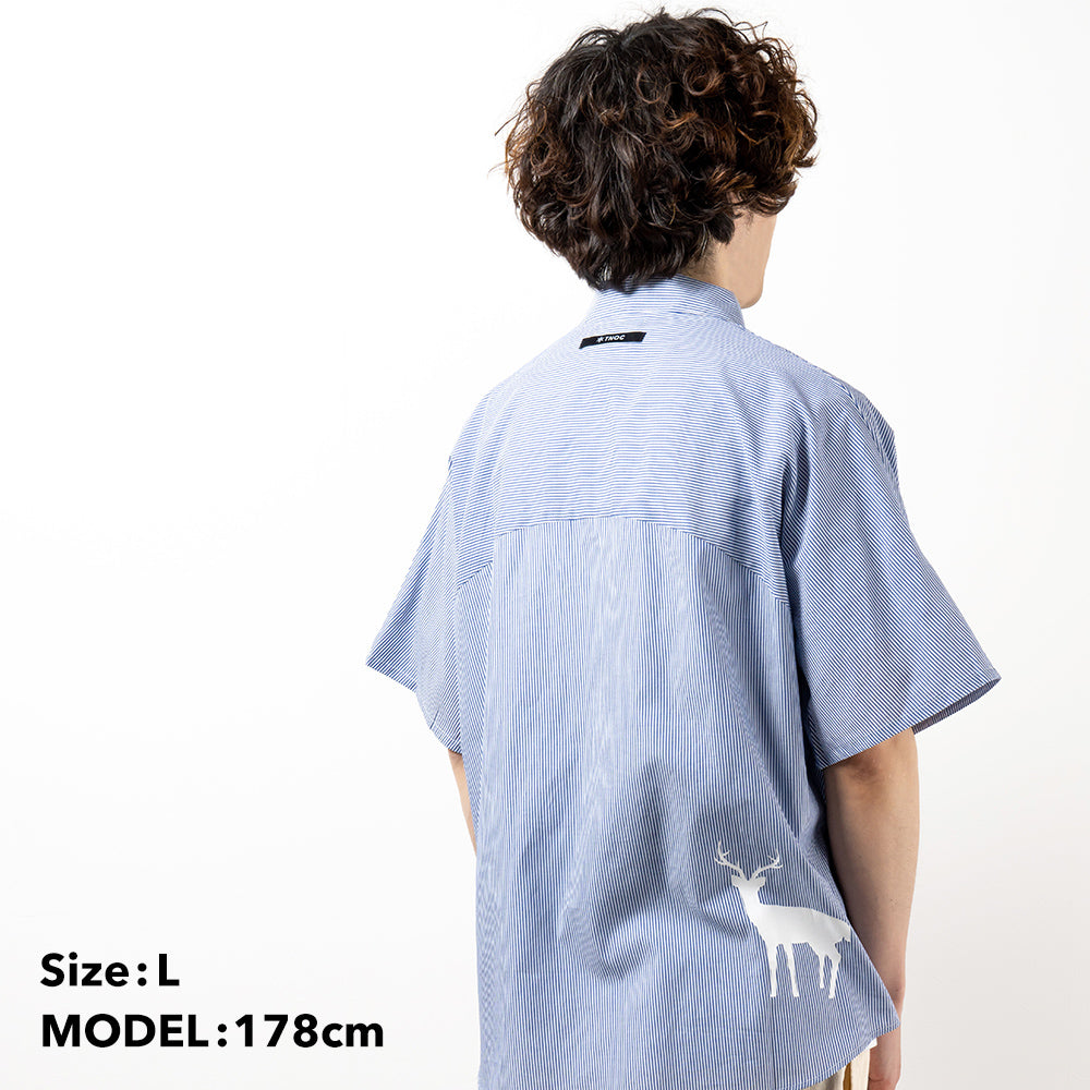 TNOC THE SHIRT BIG SHAPE SHORT SLEEVE STRIPE
