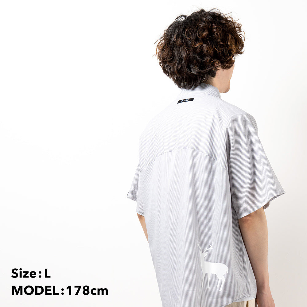 TNOC THE SHIRT BIG SHAPE SHORT SLEEVE STRIPE