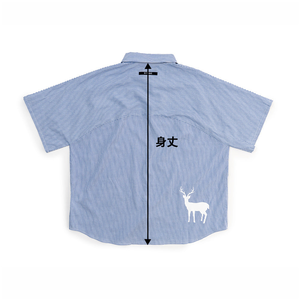 TNOC THE SHIRT BIG SHAPE SHORT SLEEVE STRIPE
