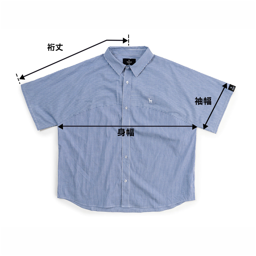 TNOC THE SHIRT BIG SHAPE SHORT SLEEVE STRIPE