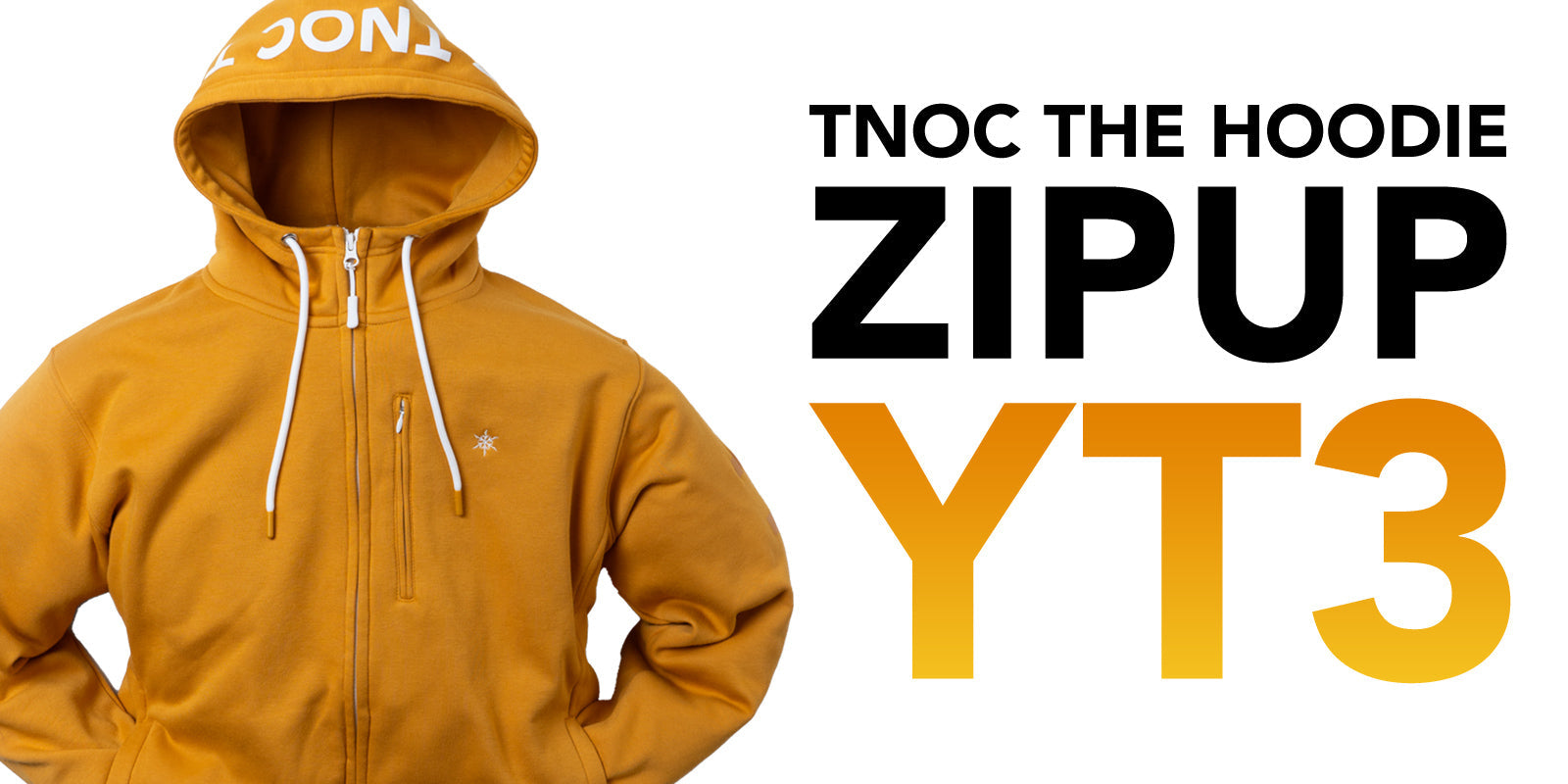 「TNOC THE HOODIE ZIPUP-YT3」登場。