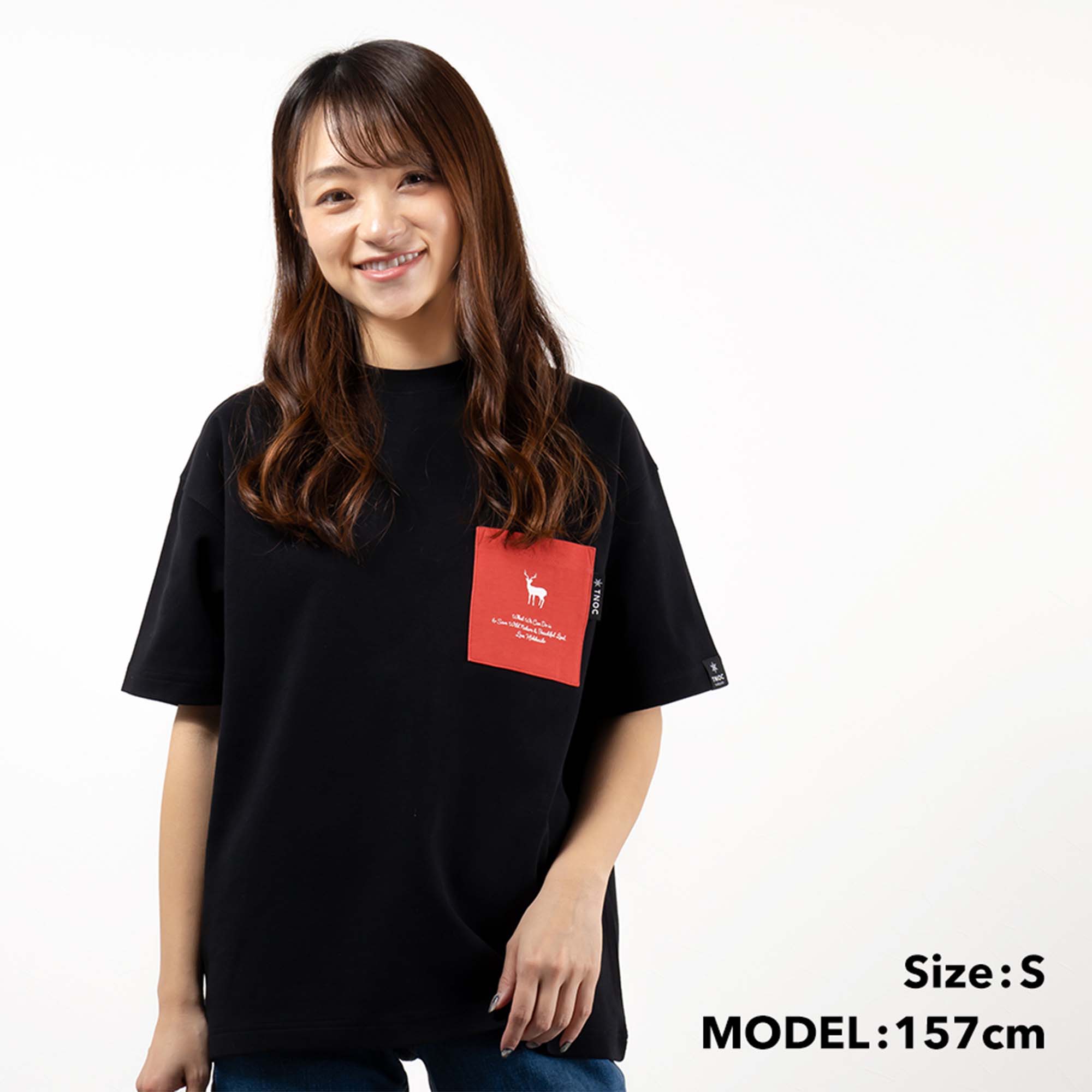 TNOC THE TEE PONTE / SUNFLOWER ORANGE POCKET SNOW WHITE