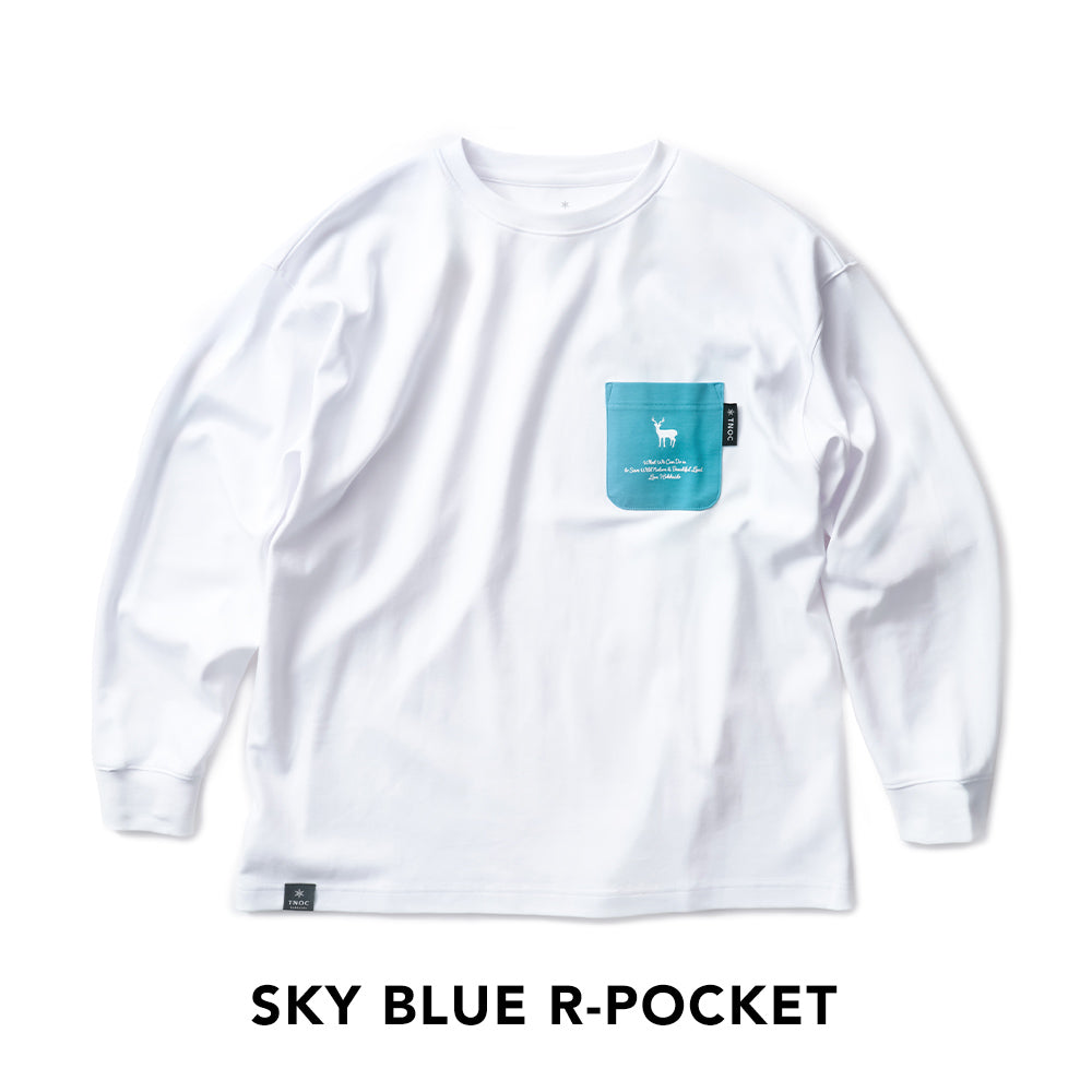 TNOC THE TEE LONG SLEEVE PONTE SNOW WHITE / R-POCKET