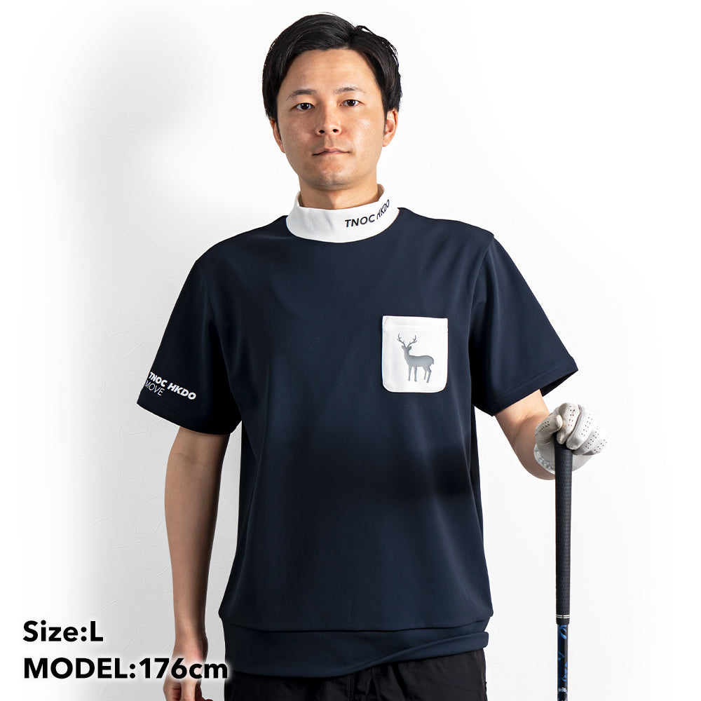 TNOC HKDO MOVE THE TEE-LS2 MOCK TURTLENECK POCKET