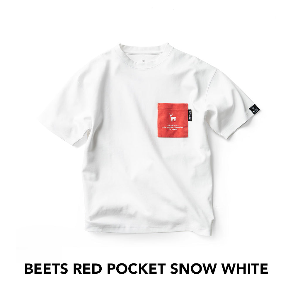 邦楽 teek TNOC THE TEE LONG SLEEVE PONTE / BEETS RED POCKET