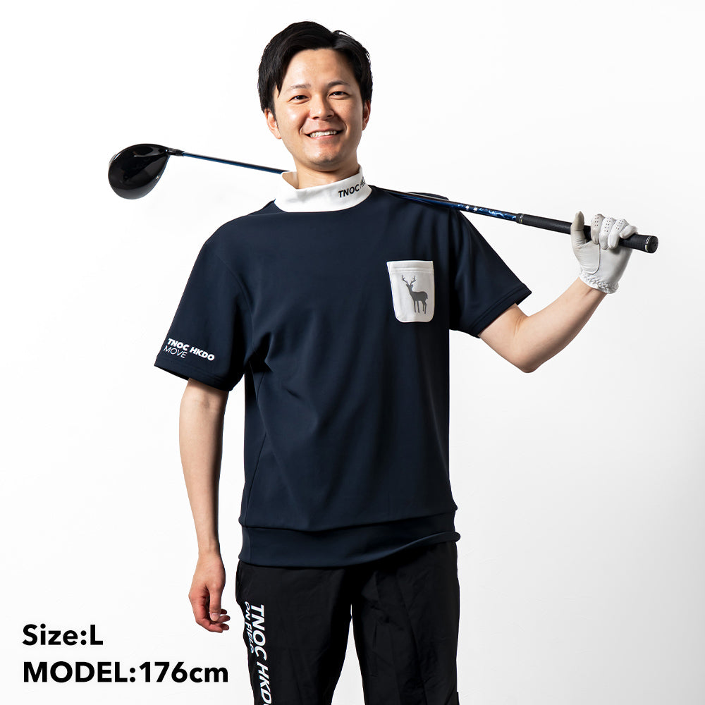 TNOC HKDO MOVE THE TEE-LS2 MOCK TURTLENECK POCKET