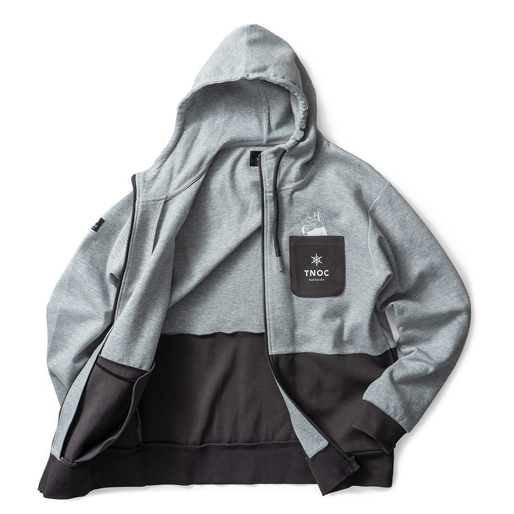即時購入OKJennie ポップアップ フーディ サイズm TNOC THE HOODIE ZIPUP-AK