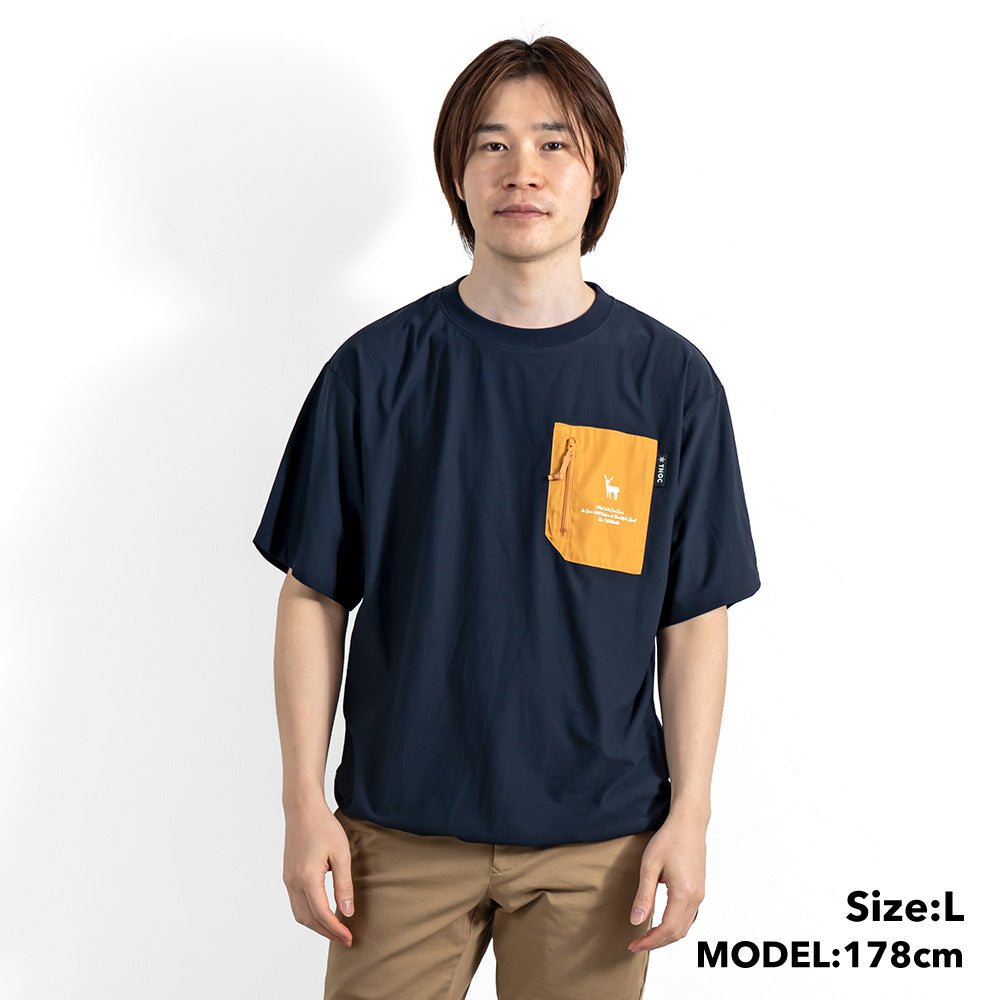 CURRY O RAMA Tee - ネイビー　Lサイズ TNOC THE TEE AR EZOSIKA NAVY