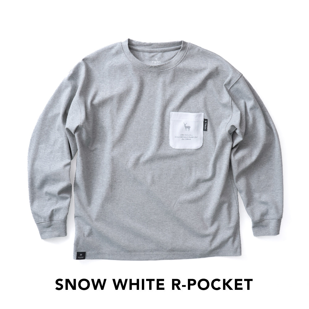TNOC THE TEE LONG SLEEVE PONTE FOG GRAY / R-POCKET