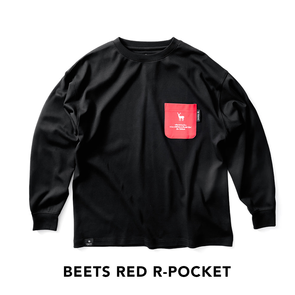 TNOC THE TEE LONG SLEEVE PONTE NIGHT BLACK / R-POCKET