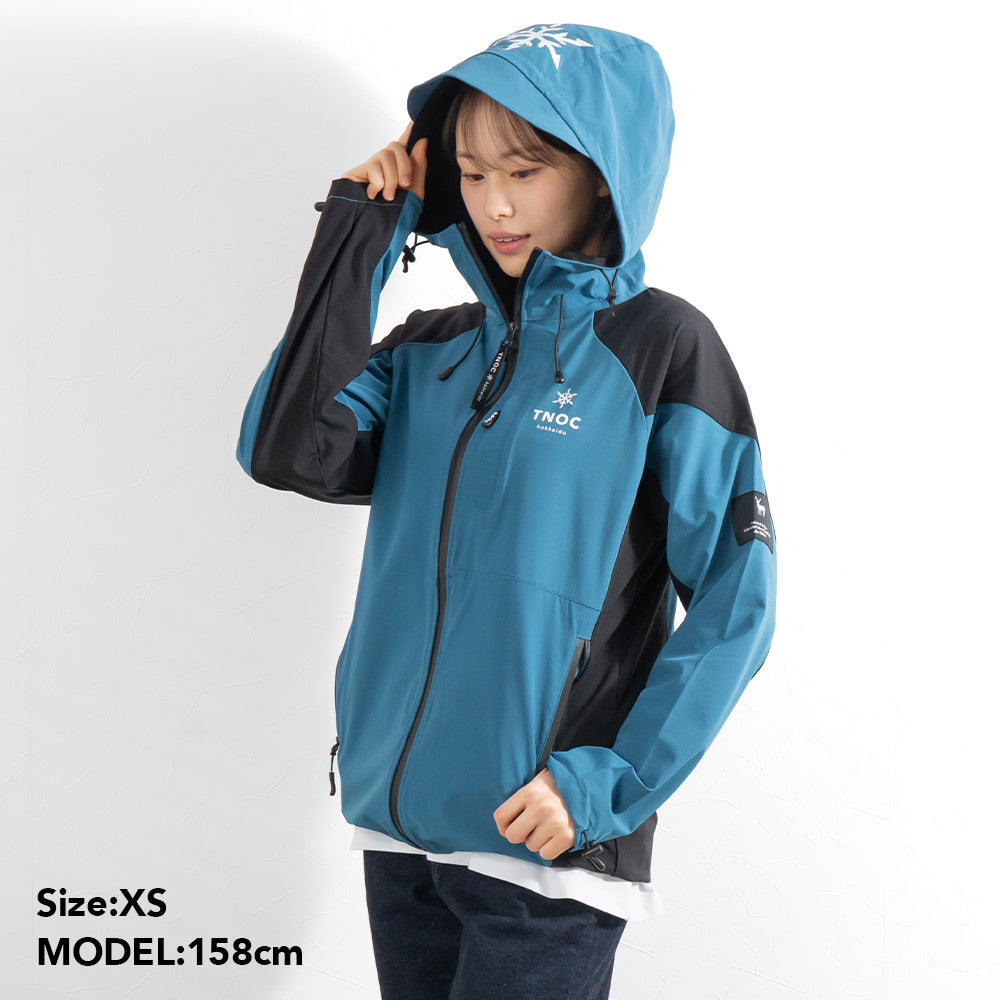 ジャケット・アウター TNOC THE ACTIVE SHELL EZOSIKA NAVY TNOC THE JACKET-NS