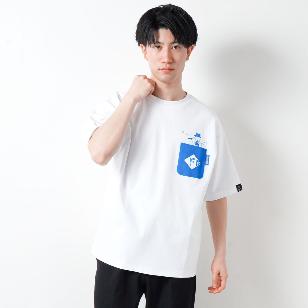 PONTE Tシャツ(新品未使用) F/MODE TNOC THE TEE PONTE / WAVE FLAG EZORIS R-POCKET