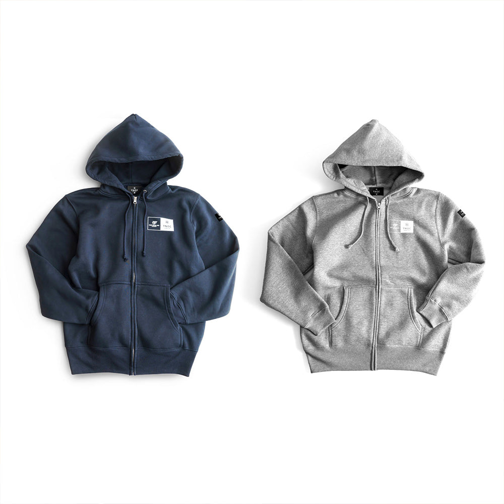TNOC ネイビー ジップアップパーカー TNOC THE HOODIE ZIPUP / REDEAGLES