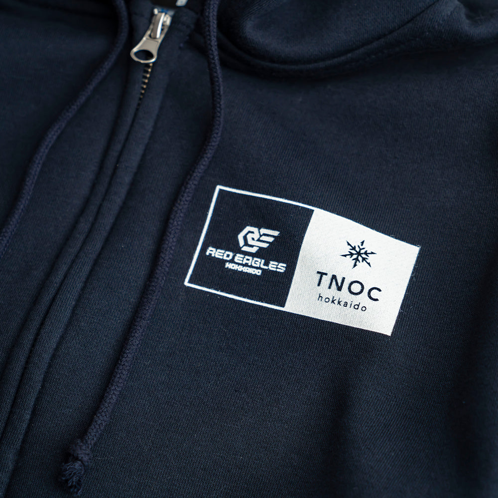 TNOC ネイビー ジップアップパーカー TNOC THE HOODIE ZIPUP / EZOSIKA