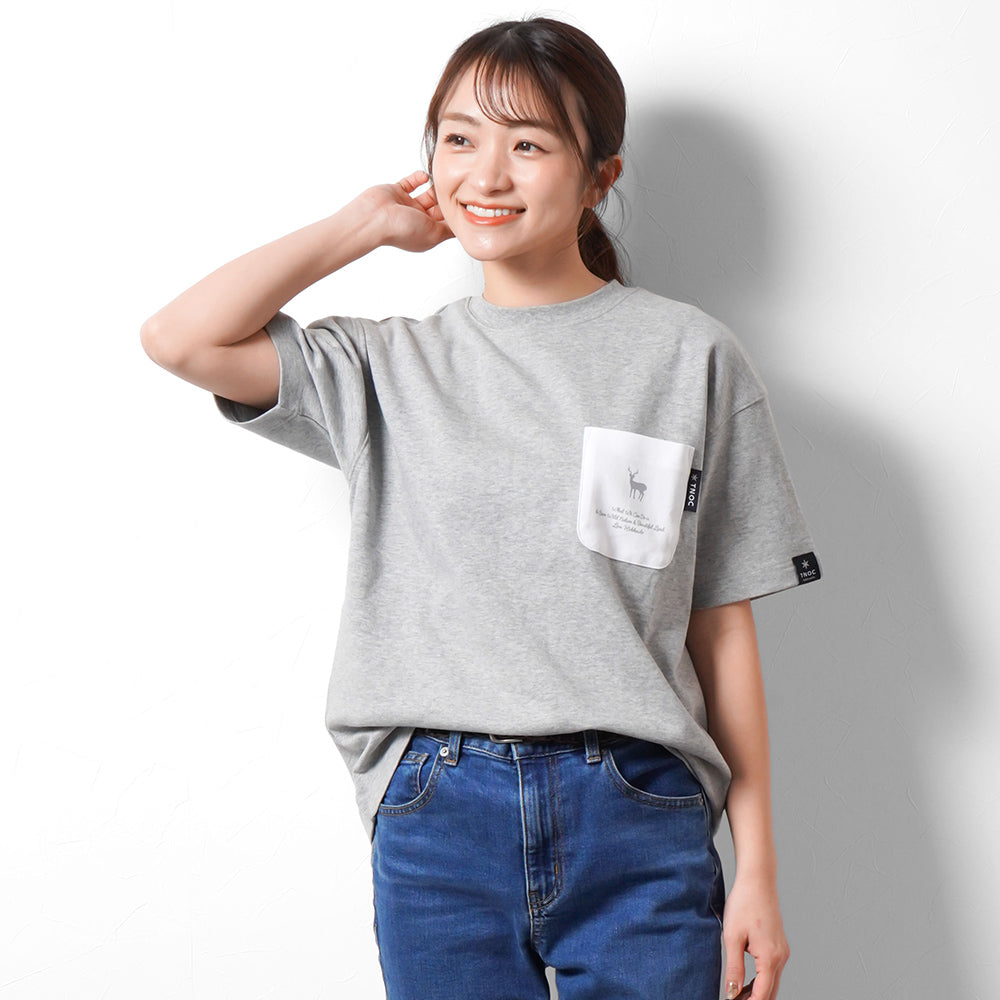 TNOC THE TEE PONTE FOG GRAY / R-POCKET
