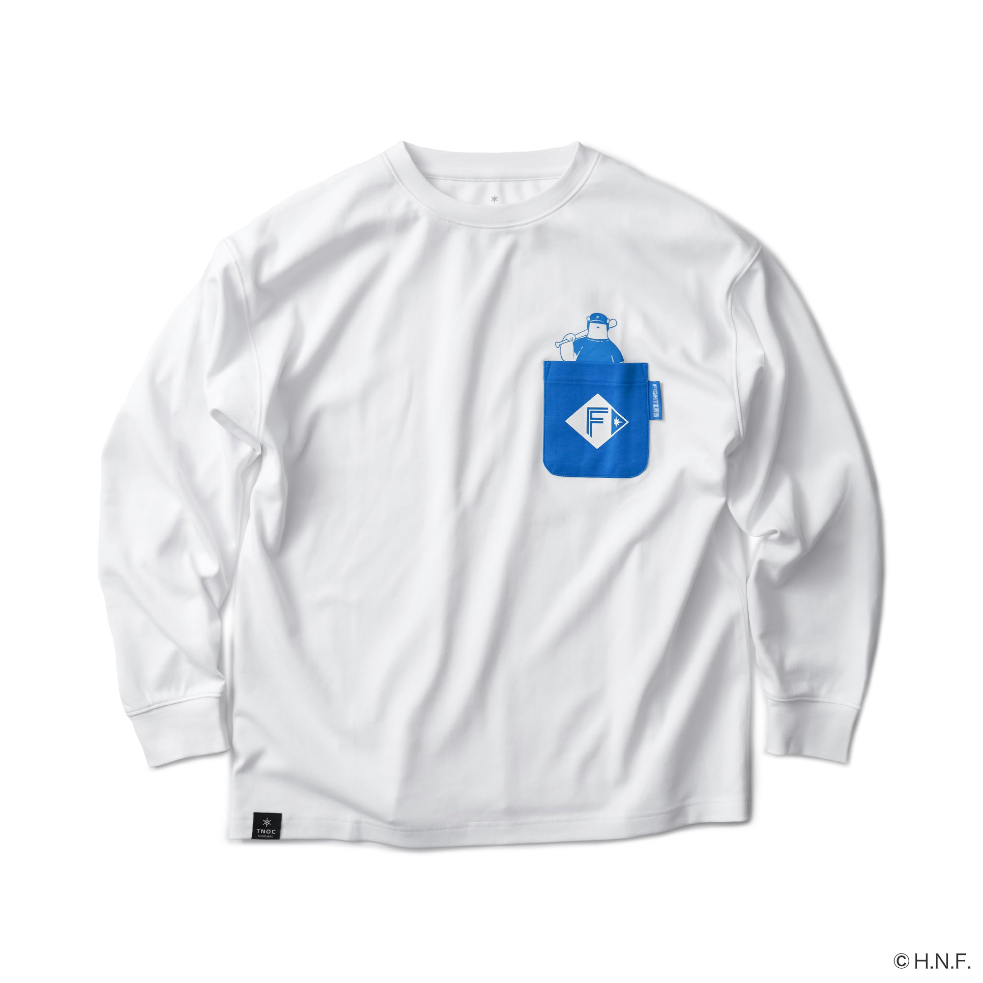 F/MODE TNOC THE TEE LONG SLEEVE PONTE  / NORTHERN CONTINENT R-POCKET SNOW WHITE