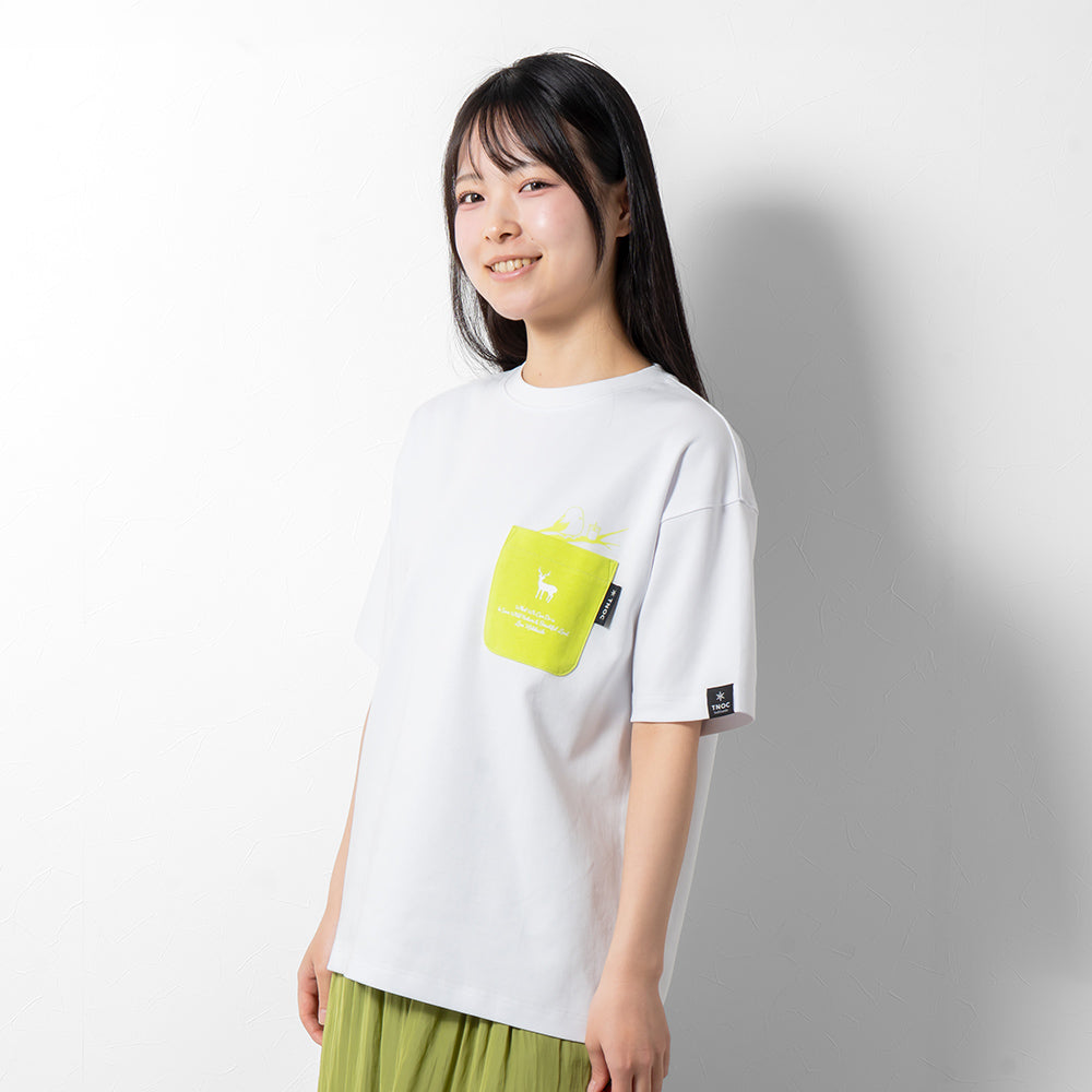 TNOC THE TEE PONTE NORTHERN CONTINENT R-POCKET SNOW WHITE