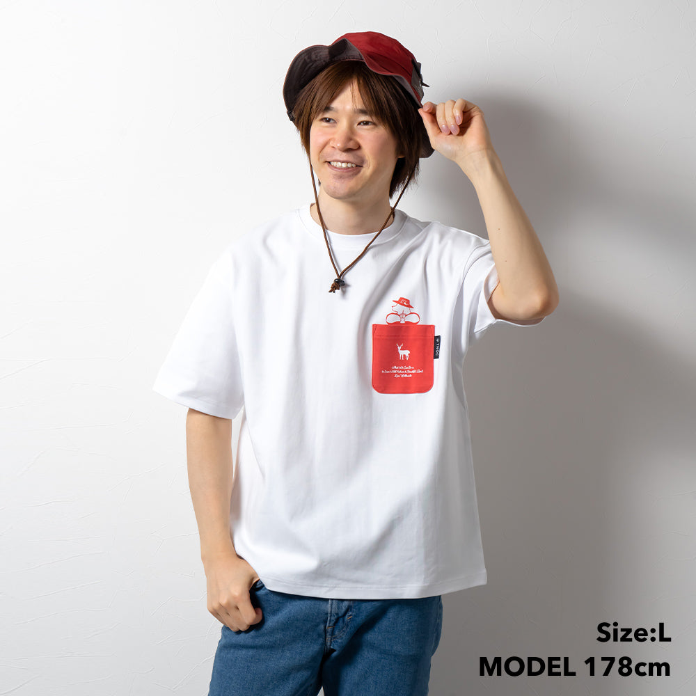 TNOC THE TEE PONTE NORTHERN CONTINENT R-POCKET  SNOW WHITE