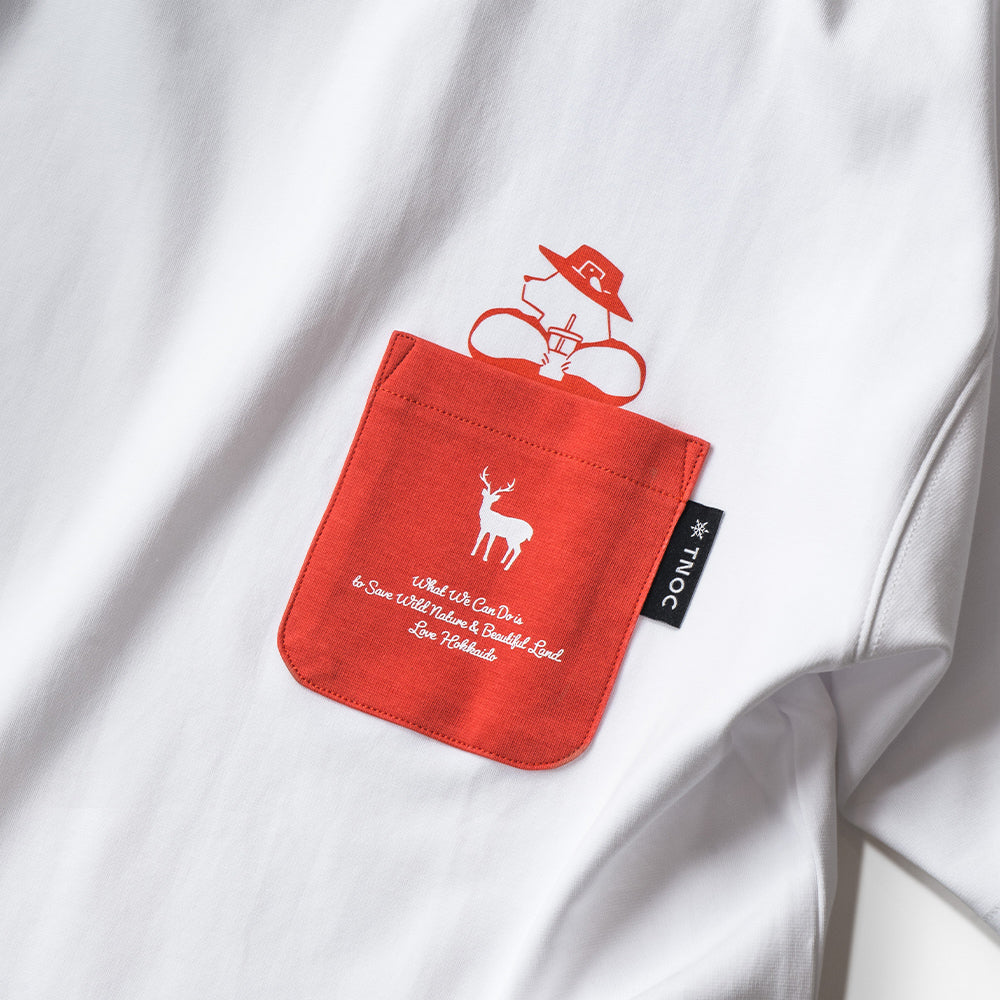 TNOC THE TEE PONTE NORTHERN CONTINENT R-POCKET  SNOW WHITE
