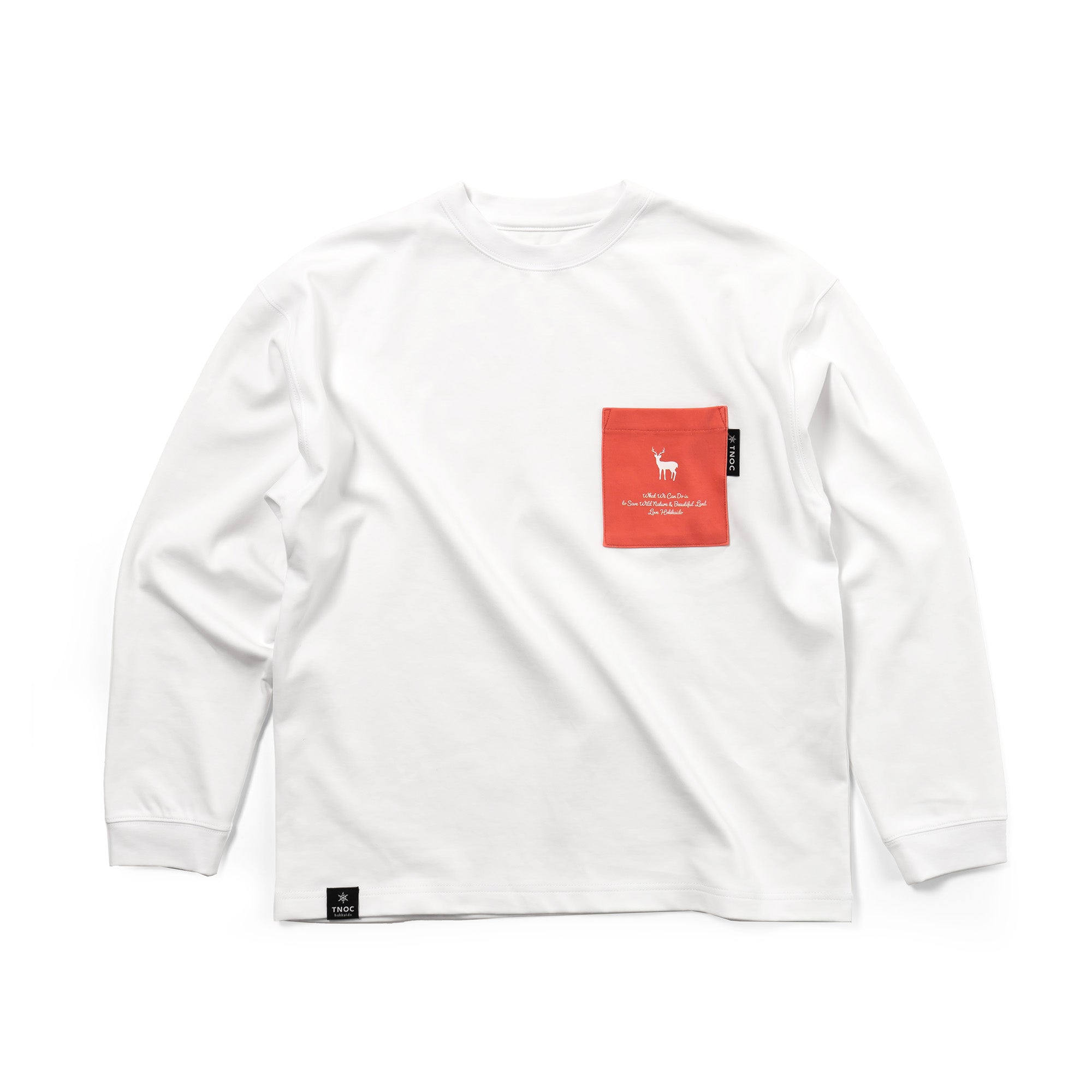 TNOC THE TEE LONG SLEEVE PONTE / BEETS RED POCKET