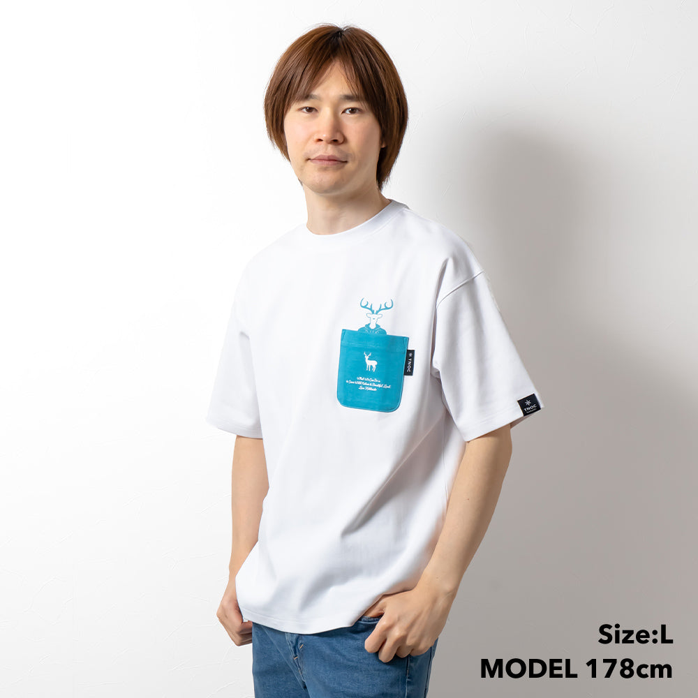 TNOC THE TEE PONTE NORTHERN CONTINENT R-POCKET  SNOW WHITE