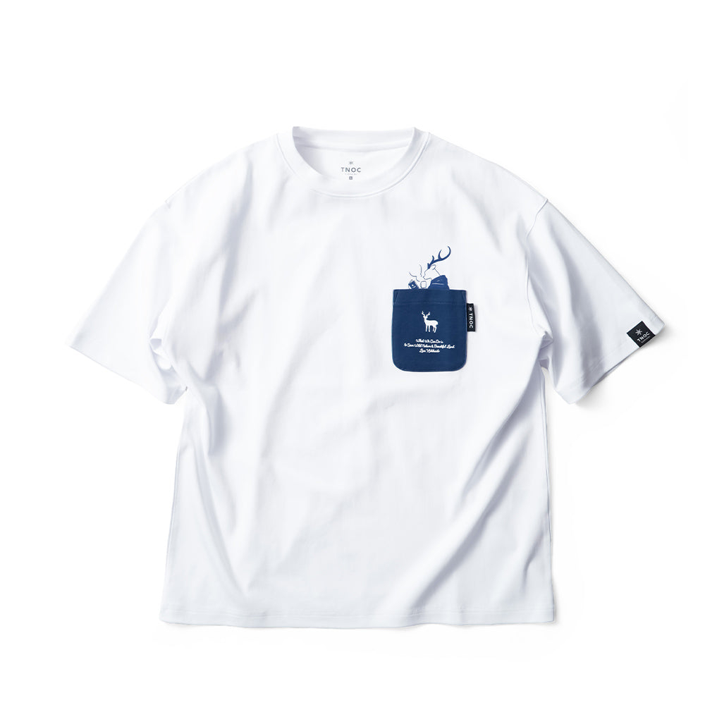 TNOC THE TEE PONTE NORTHERN CONTINENT R-POCKET  SNOW WHITE