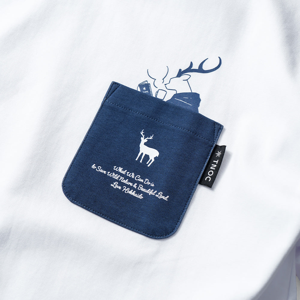 TNOC THE TEE PONTE NORTHERN CONTINENT R-POCKET  SNOW WHITE