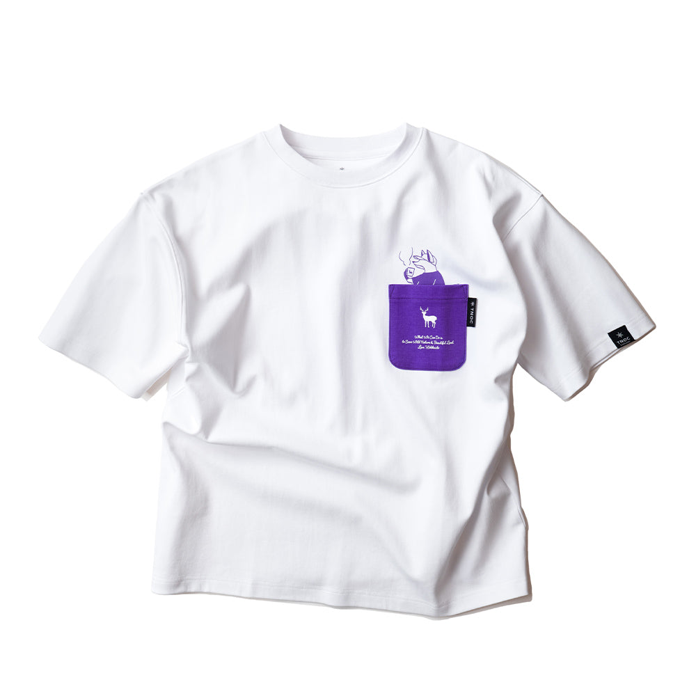 TNOC THE TEE PONTE NORTHERN CONTINENT R-POCKET  SNOW WHITE