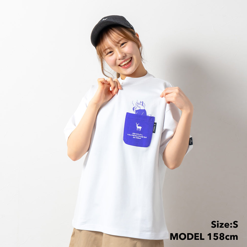 TNOC THE TEE PONTE NORTHERN CONTINENT R-POCKET  SNOW WHITE