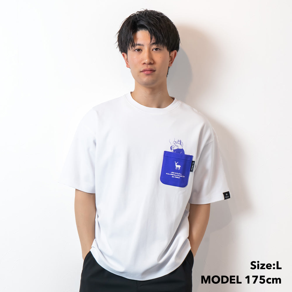 TNOC THE TEE PONTE NORTHERN CONTINENT R-POCKET  SNOW WHITE