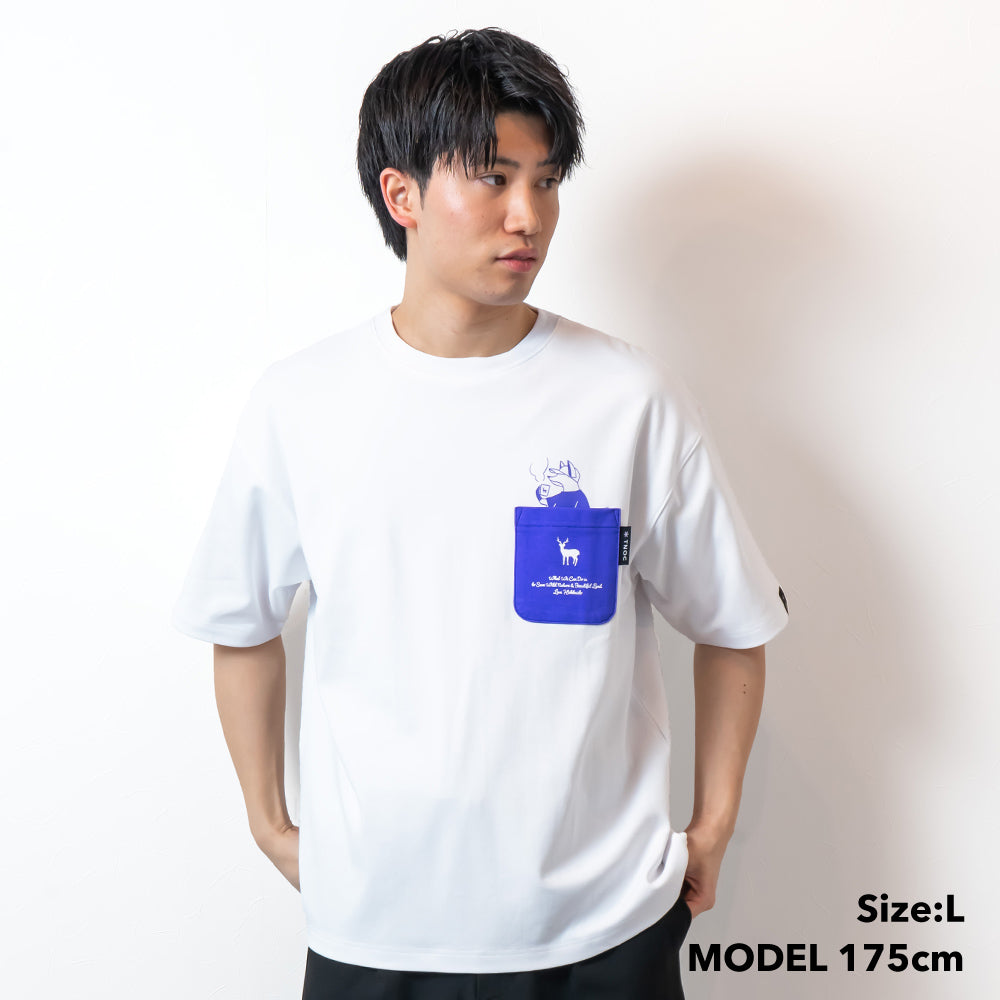 TNOC THE TEE PONTE NORTHERN CONTINENT R-POCKET  SNOW WHITE