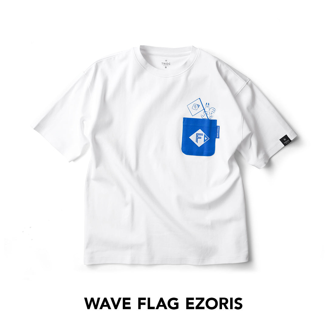 PONTE Tシャツ(新品未使用) F/MODE TNOC THE TEE PONTE / WAVE FLAG EZORIS R-POCKET
