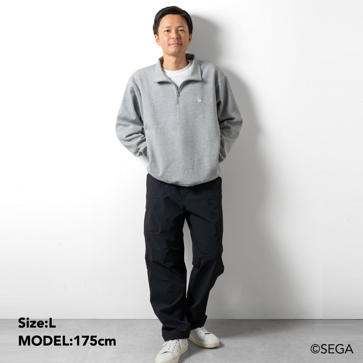 TNOC THE HALF ZIP-AK2 SONIC THE HEDGEHOG LIKE